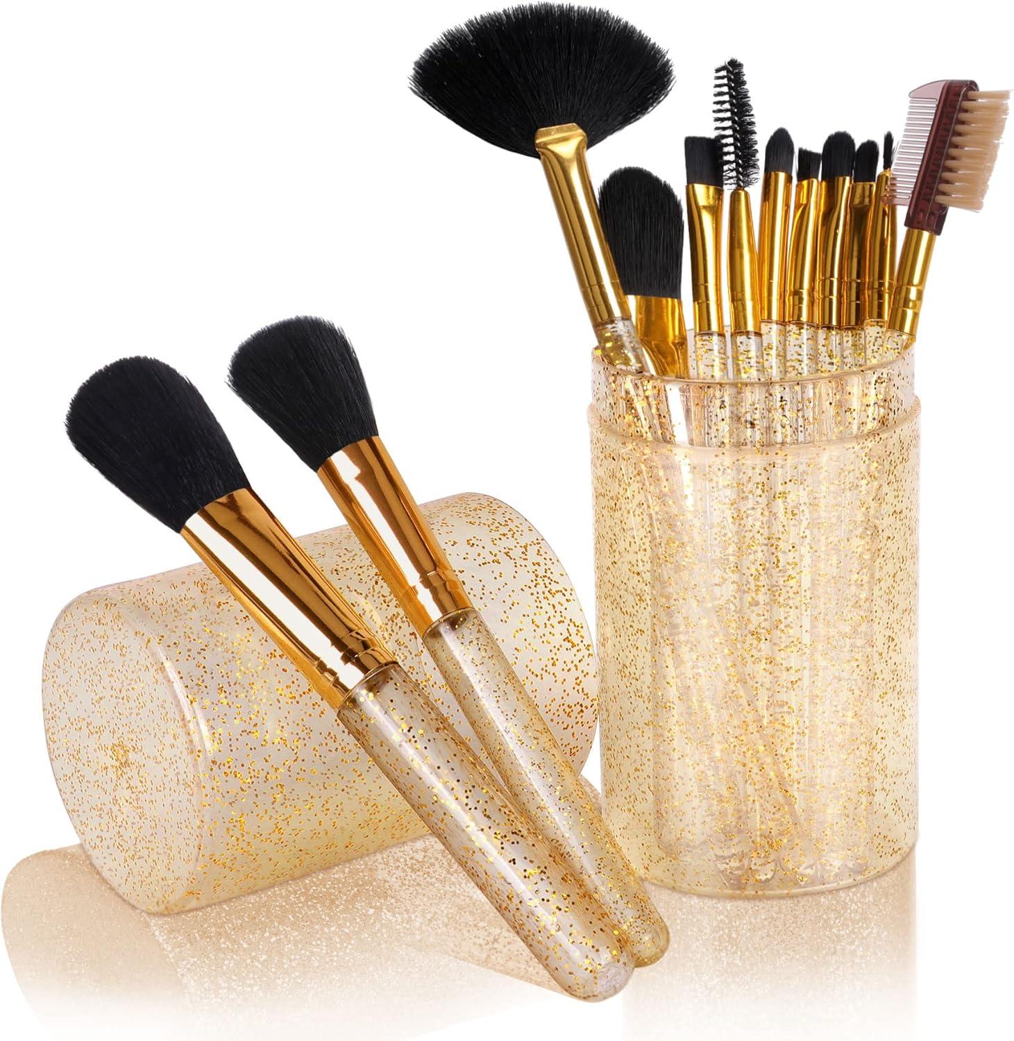 Set Brochas Maquillaje Con Estuche