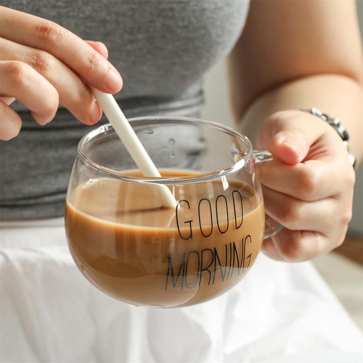 Taza Vidrio Good Morning 400 ML