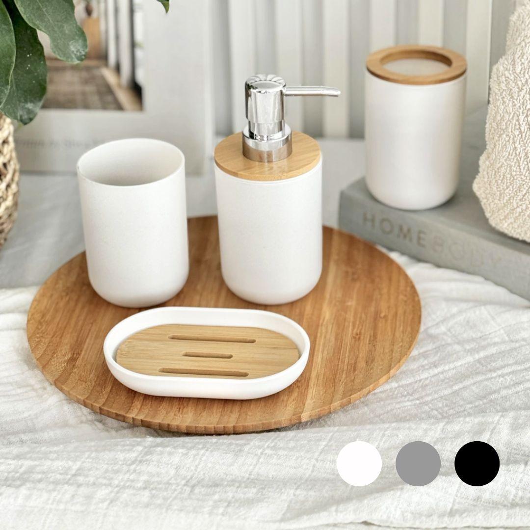 Set Accesorios 4 Piezas Baño Redondo