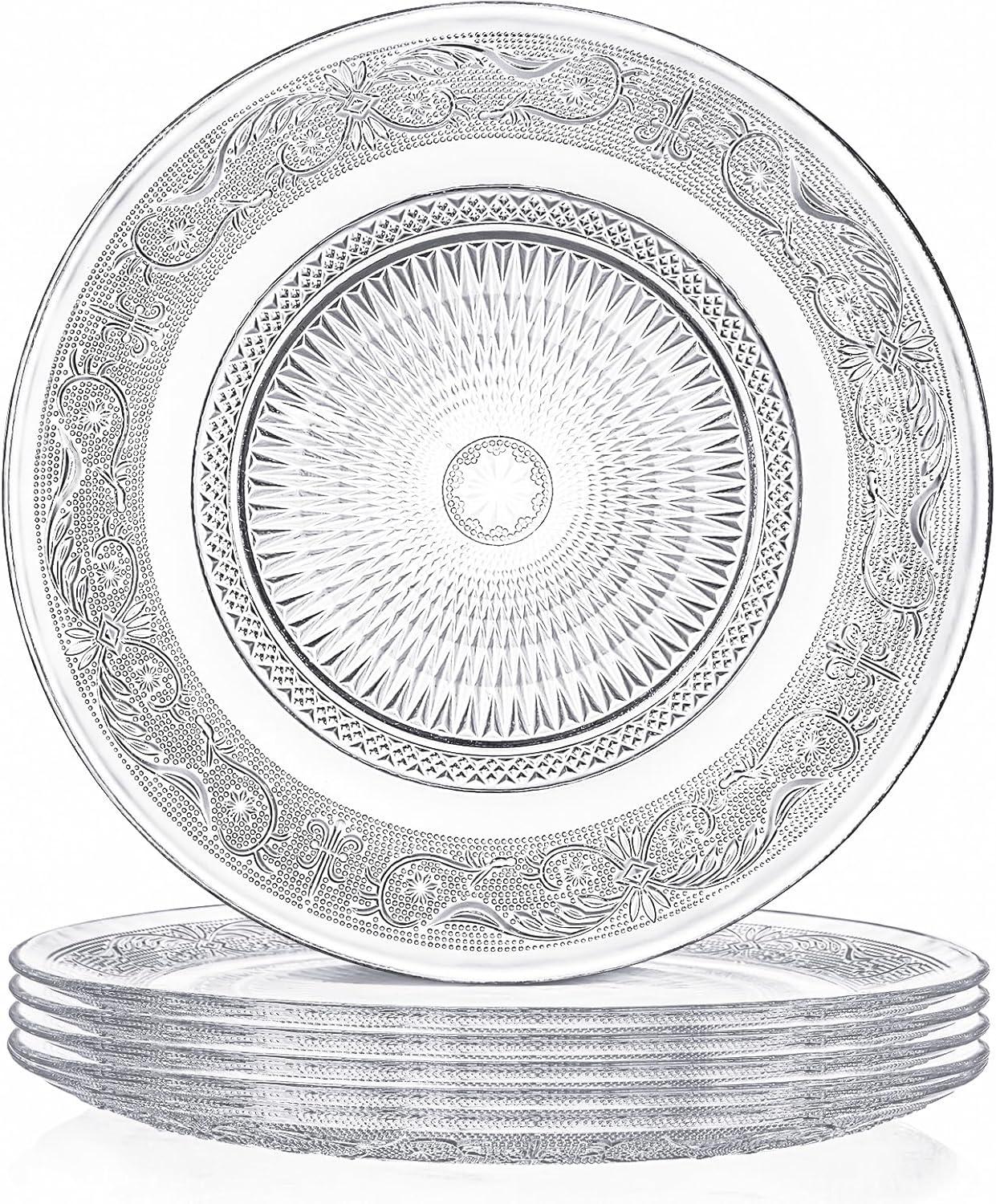 Plato Vidrio Labrado 17,5 CM