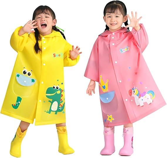 Piloto Lluvia Infantil Poncho Unicornio O Dinosaurio 