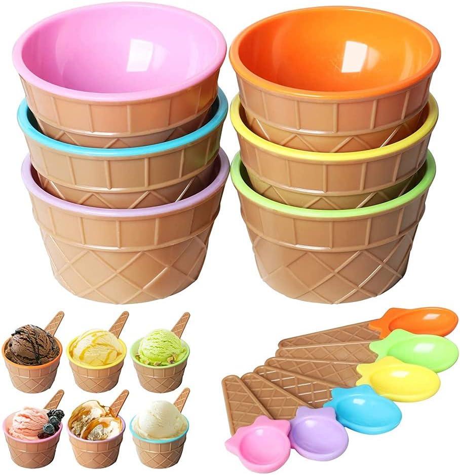 Compotera Con Cuchara Para Helado Forma Cucurucho