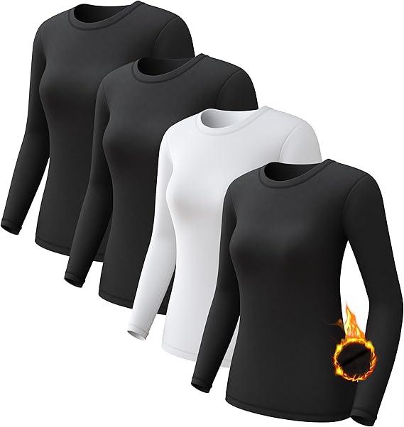 Remera Termica Mujer Super Soft Lycra Con Friza 