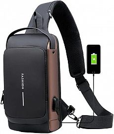 Bandolera Hombre Antirrobo Impermeable