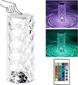 Lampara Tactil Diamantes Con Control