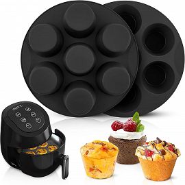 Molde Silicona Antiadherente Muffins Para Freidora Air Fryer
